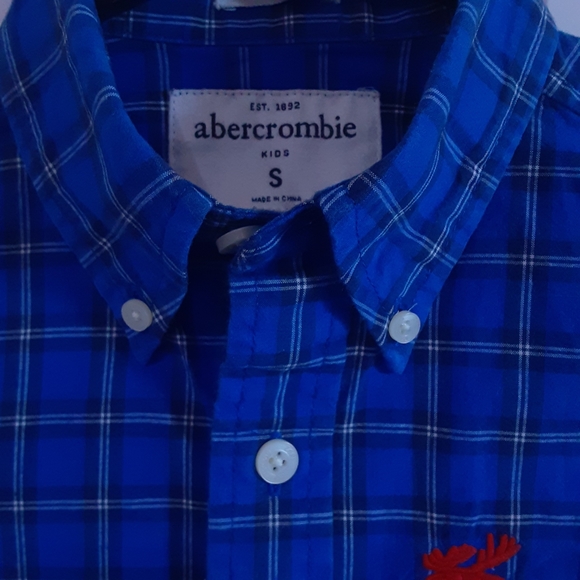 abercrombie kids, Big Moose Logo, LS, Cotton BDC Shirt,  Size Small - Picture 5 of 5